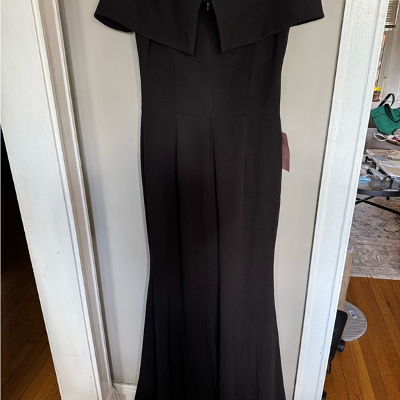 Anthropologie BHLDN Delice Off-the-Shoulder Crepe Dress Size 14 - Picture 10 of 12